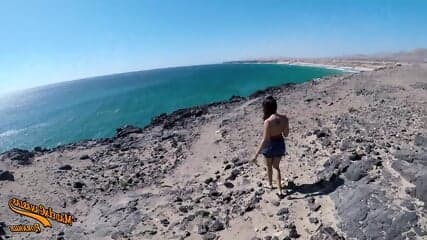 Teen with big natural tits gets a cumshot - MadeInCanarias