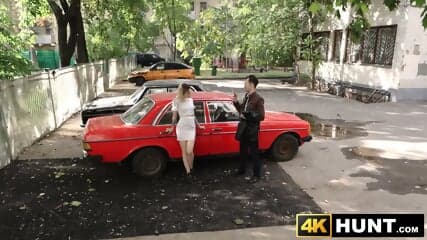 Petite Karolina Geiman loses her anal virginity while cucking her BF