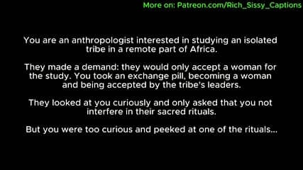 The African Tribe Part 01 - Sissy Caption Story