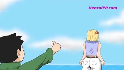Android 18 Suck With Condom